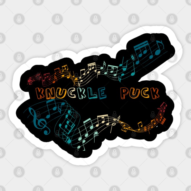 Knuckle Puck - Musical Notes Sticker by Koi.buluk